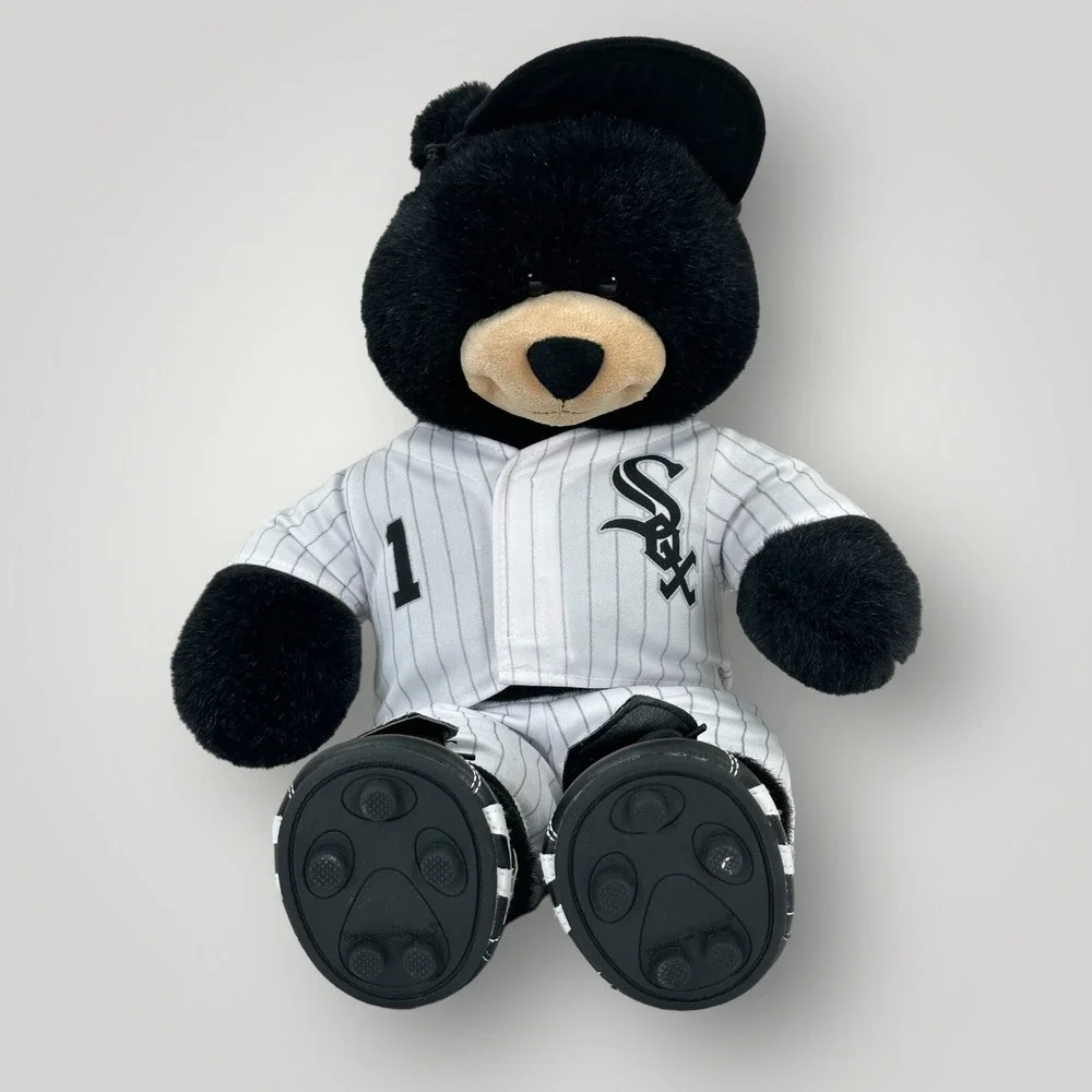 Chicago White Sox Build A Bear Plush 18in Black Bear Baseball‎ Uniform Clete